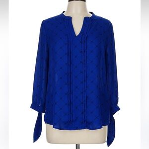 41 Hawthorn Blue Pleated Blouse